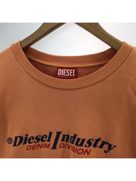 DIESEL プリントスウェット（XL）オレンジ[値下]