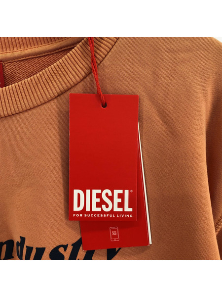 DIESEL プリントスウェット（XL）オレンジ[値下]