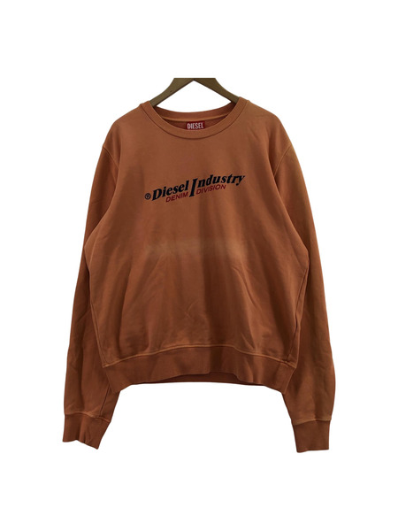 DIESEL プリントスウェット（XL）オレンジ