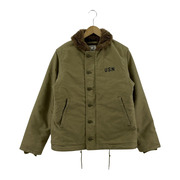 HOUSTON 5N-1X N-1 DECK JACKET カーキ (40)