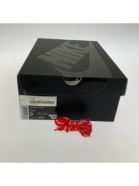 NIKE スニーカー AF1 x Supreme 白 (27cm)