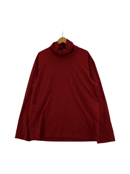 SUNSEA/22AW/LAYERED TURTLE LONG T/2/レッド[値下]