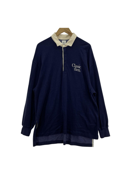 6 BEAUTY＆YOUTH UNITED ARROWS AMERICANA RUGBY SHIRT ネイビー