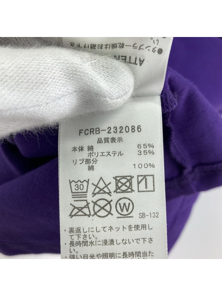 F.C.R.B. 23AW 50 LETTERED EMBLEM TEE PURPLE