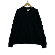 YOKO SAKAMOTO Tsuriami L S Henley Neck M ブラック YS-24AW-114