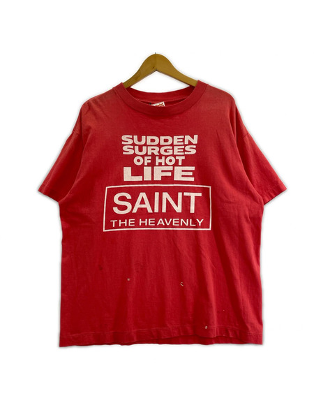 SAINT MICHAEL 半袖Tシャツ・カットソー SS TEE / ERUPTING / PINK RED S