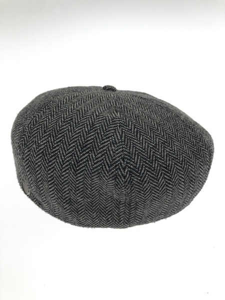 BRIXTON Brood Snap Hat Cap キャスケット(L) ヘリンボーン グレー[値下]