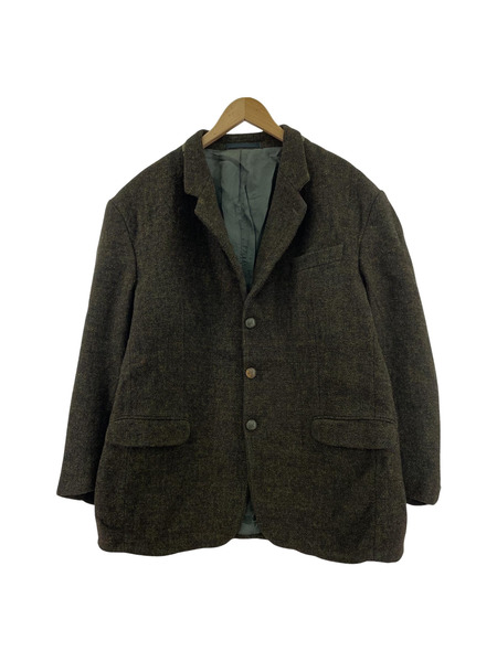 90s HARRIS TWEED ユーロ ウールテーラードジャケット