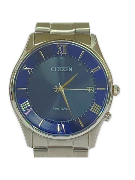 CITIZEN メンズ時計 エコドライブ 電波ソーラー H415 黒文字盤[値下]