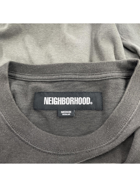 NEIGHBORHOOD L/S TEE カーキ (M)[値下]