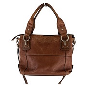 FOSSIL ショルダーバッグ レザー　2WAY バッグ　BRN