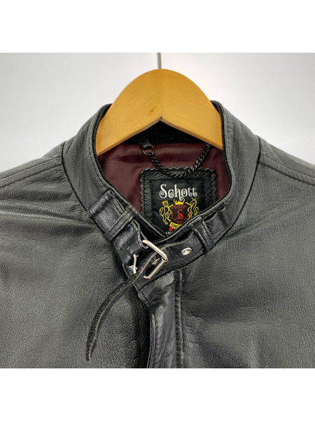 schott ライダース Single Rider Jacket BLK M
