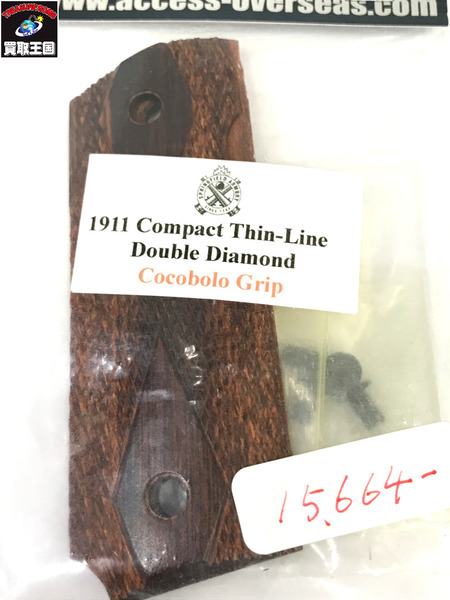 未開封 ACCESS 1911 Compact Double Diamond Thin-Line Cocobolo Grips