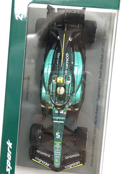 spark 1/43 アストンマーチンAMR22 2022 アブダヒGP #5 S.ベッテル ラストレース