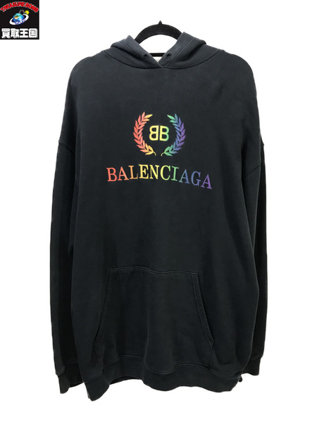 Balenciaga POロゴパーカー BLK 黒 XS バレンシアガ