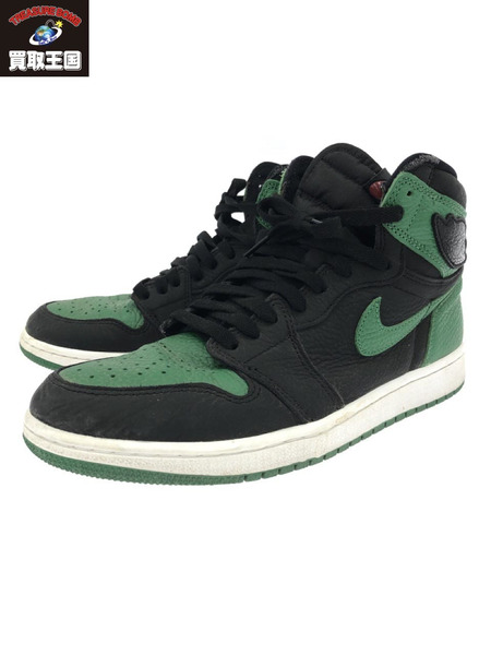 NIKE AIR JORDAN 1 RETRO HIGH OG 27.5cm パイングリーン 555088-030 [値下]