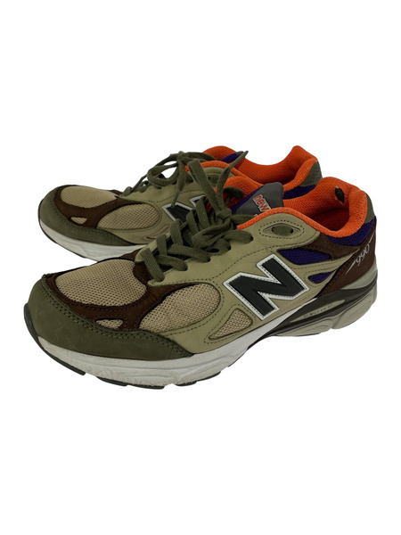 NEW BALANCE 990V3 M990BT3 27㎝ カーキ