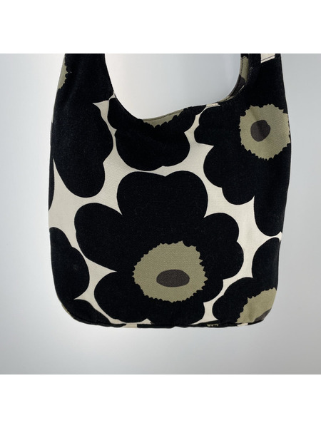 marimekko ショルダーバッグ キャンバス/ウニッコ柄/BLK