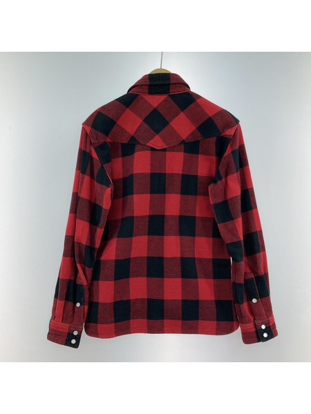 THE FLAT HEAD L/Sバッファローチェックシャツ RED (38)