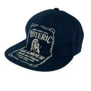 HYSTERIC GLAMOUR HYS WHISKY柄 刺繍キャップ 0263QH05 紺