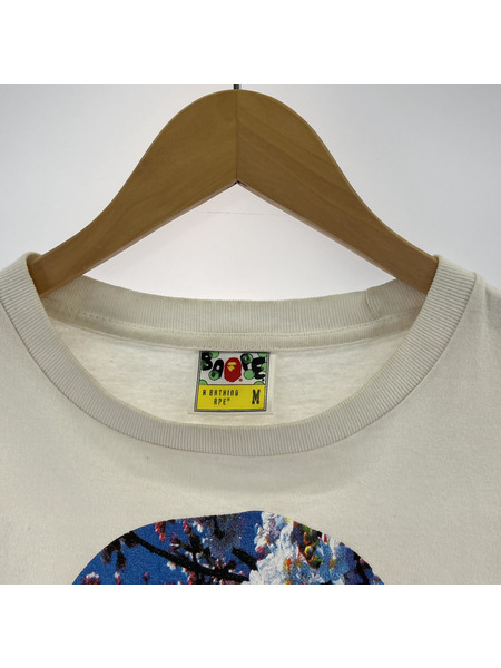A BATHING APE 半袖Tシャツ・カットソー SAKURA APE HEAD 白 (M)[値下]
