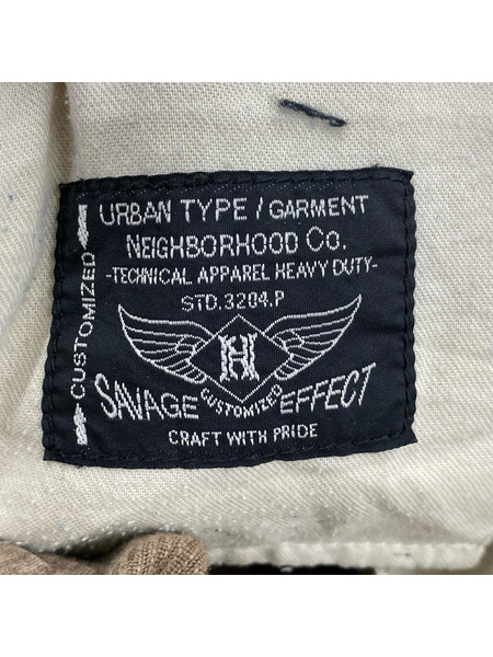 NEIGHBORHOOD リペア加工 コーデュロイパン M 茶