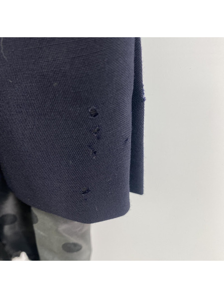 CdG HOMME PLUS 14SS 孵化期 ドッキングレイヤードジャケット S 紺 PM-J006