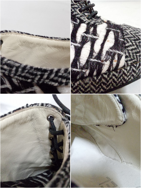 CHANEL ツイード ヒールシューズ 36 1/2