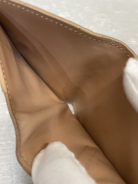 Bottega Veneta イントレチャート Wホック コンパクトウォレット ベージュ[値下]