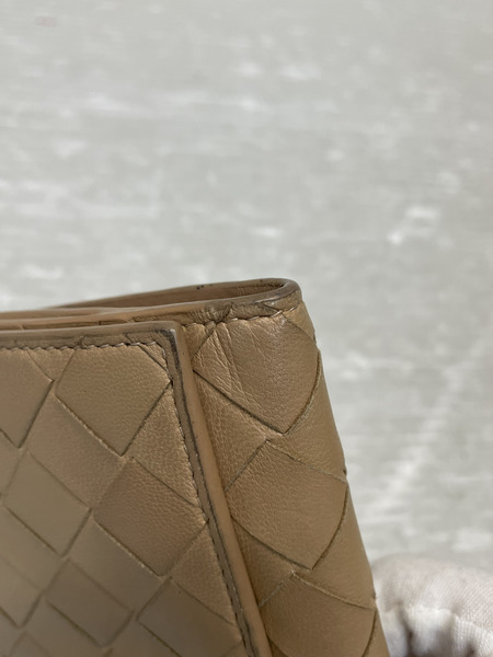Bottega Veneta イントレチャート Wホック コンパクトウォレット ベージュ[値下]