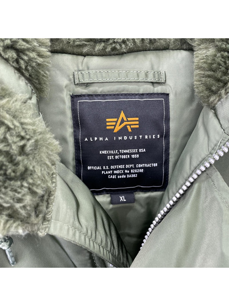 ALPHA INDUSTRIES N-3B CORE SPEC フライトジャケット カーキ (XL)