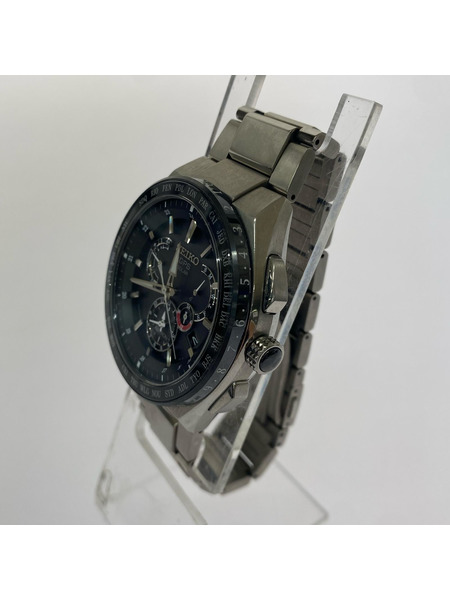 SEIKO ASTRON 黒文字盤チタンモデル GPSソーラーウォッチ SBXB123 8X53-0AV0-2