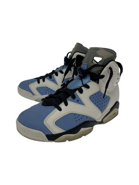 NIKE AIR JORDAN 6 UNC スニーカー 青白 25.5cm