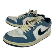 NIKE スニーカー Air Jordan 1 Low White/Aegean Storm 27㎝