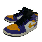 NIKE スニーカー NIKE AIR JORDAN 1 MID Lakers 25.5 スニーカー