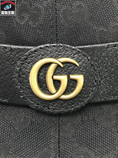 GUCCI 20SS GG Canbas Fedora Hat 黒