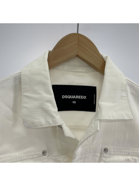 DSQUARED2/ホワイトデニムジャケット[値下]