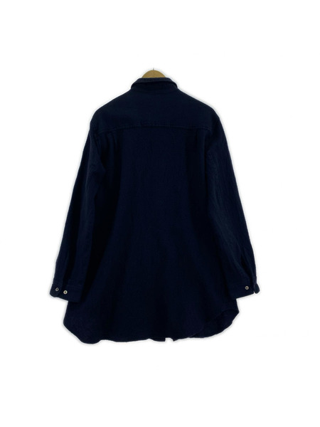 UNDERCOVERISM 長袖シャツ 11AW ウール縮絨 ロングシャツ H4403-1 (2) 濃紺[値下]