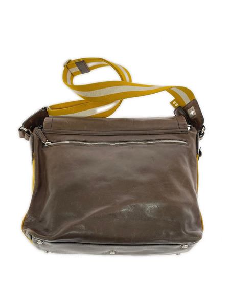BALLY ショルダーバッグ レザー メッセンジャー ブラウン