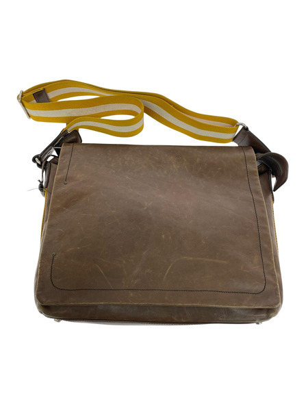 BALLY ショルダーバッグ レザー メッセンジャー ブラウン