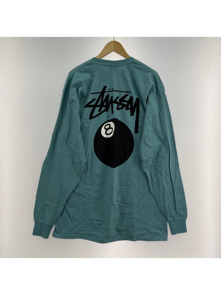 STUSSY　ロングスリーブT　グリーン　XL