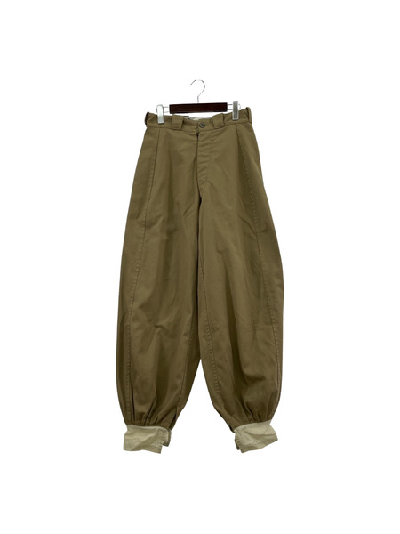 MAISON MARGIELA  Beige Polyester Trousers 44 ベージュ