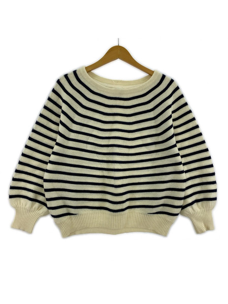 MANNA ニット・セーター ウールボーダーニット