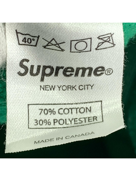 Supreme パーカー フードロゴ 緑
