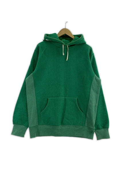 Supreme パーカー フードロゴ 緑