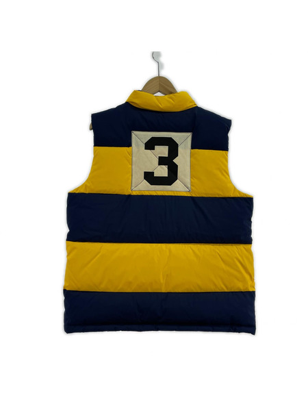POLO RALPH LAUREN ダウンベスト ダウンベスト イエローネイビー ナンバリング XL
