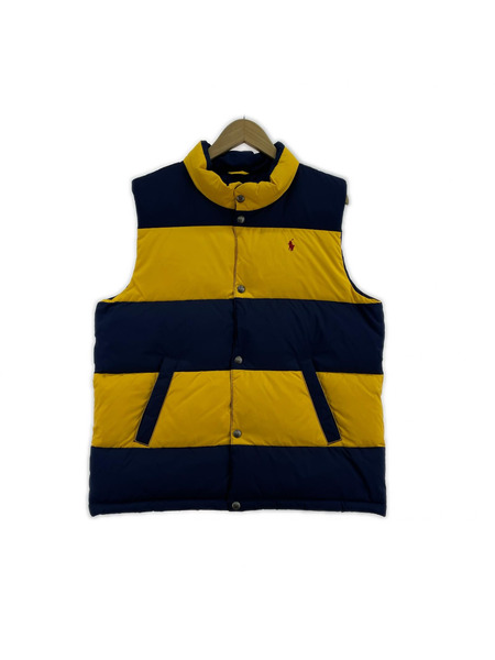 POLO RALPH LAUREN ダウンベスト ダウンベスト イエローネイビー ナンバリング XL