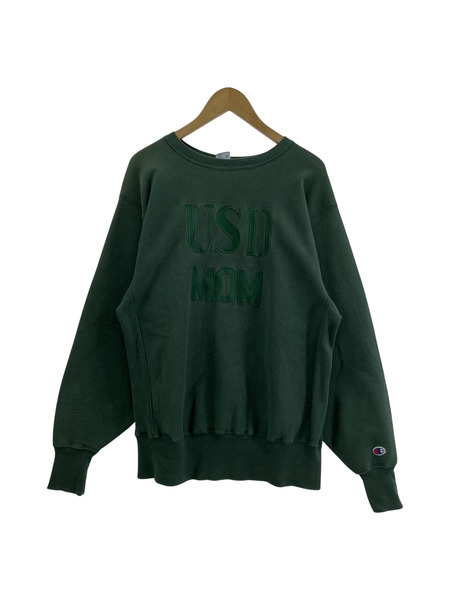 90S Champion Reverse Weave USD MOM 緑 L