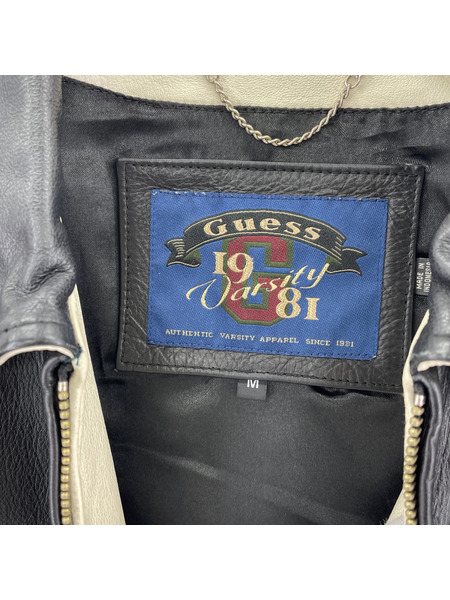 GUESS バーシティーレザージャケット