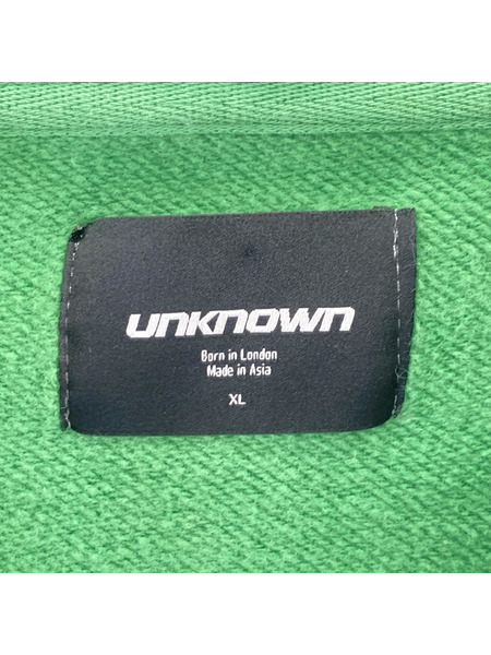 Unknown パーカー Cross Rhinestone Zip Up Hoodie XL